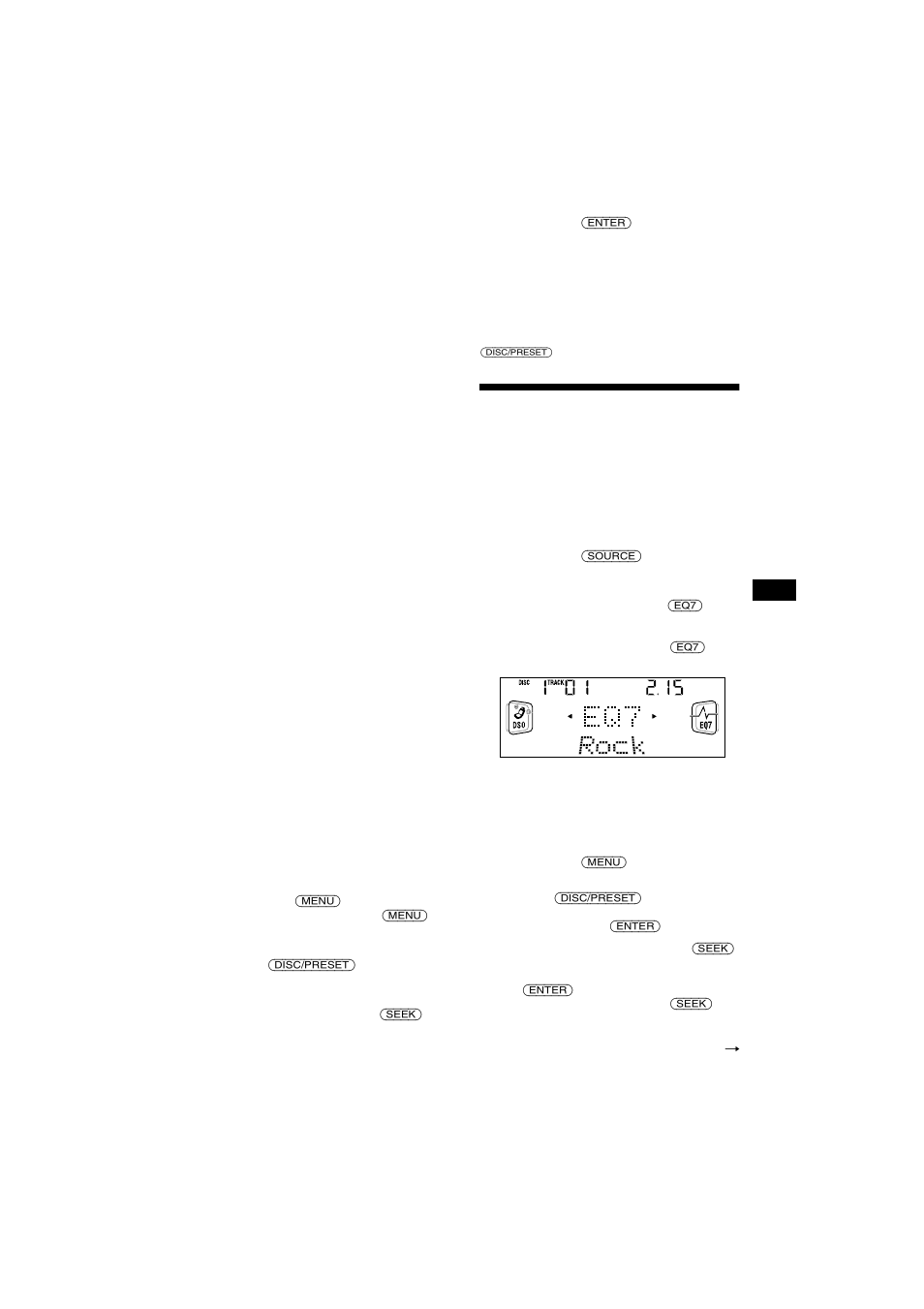 Réglage de l’égaliseur | Sony CDX-CA750X User Manual | Page 47 / 92