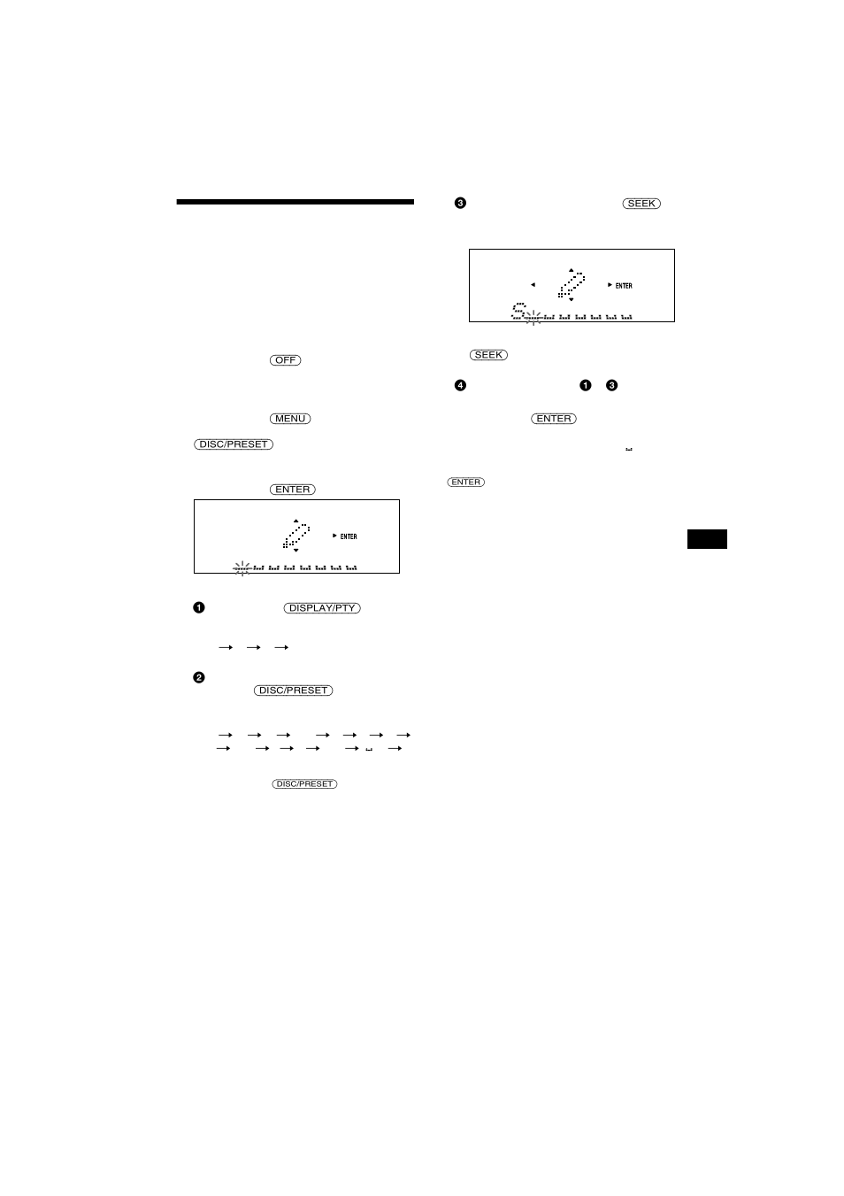 Identification d’un affichage animé, Motion display) | Sony CDX-CA750X User Manual | Page 49 / 92