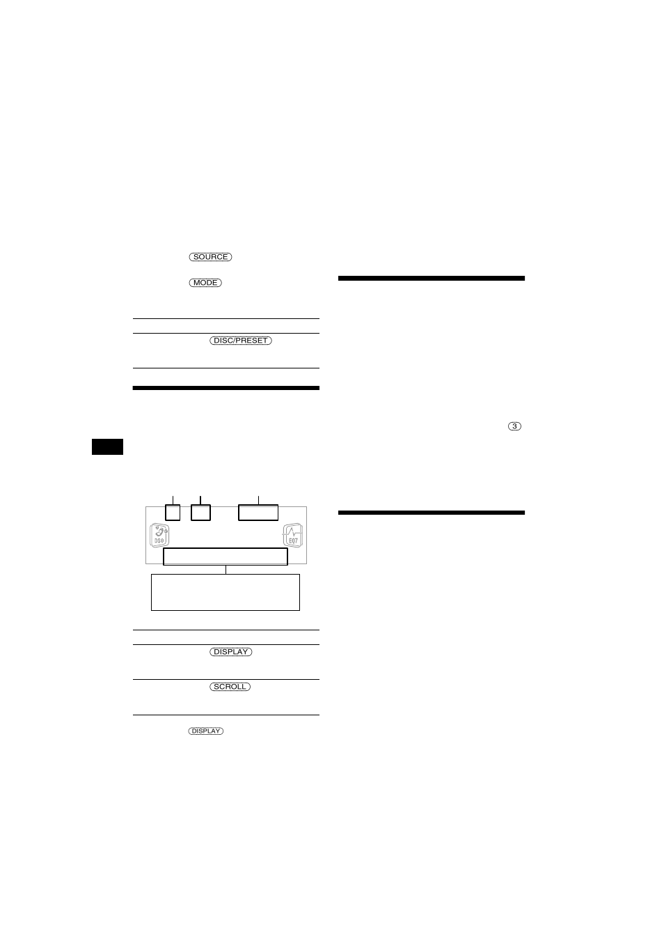 Reproducción repetida, Reproducción de pistas en orden aleatorio, Reproducción aleatoria | Elementos del visualizador, Reproducción repetida de pistas | Sony CDX-CA750X User Manual | Page 68 / 92