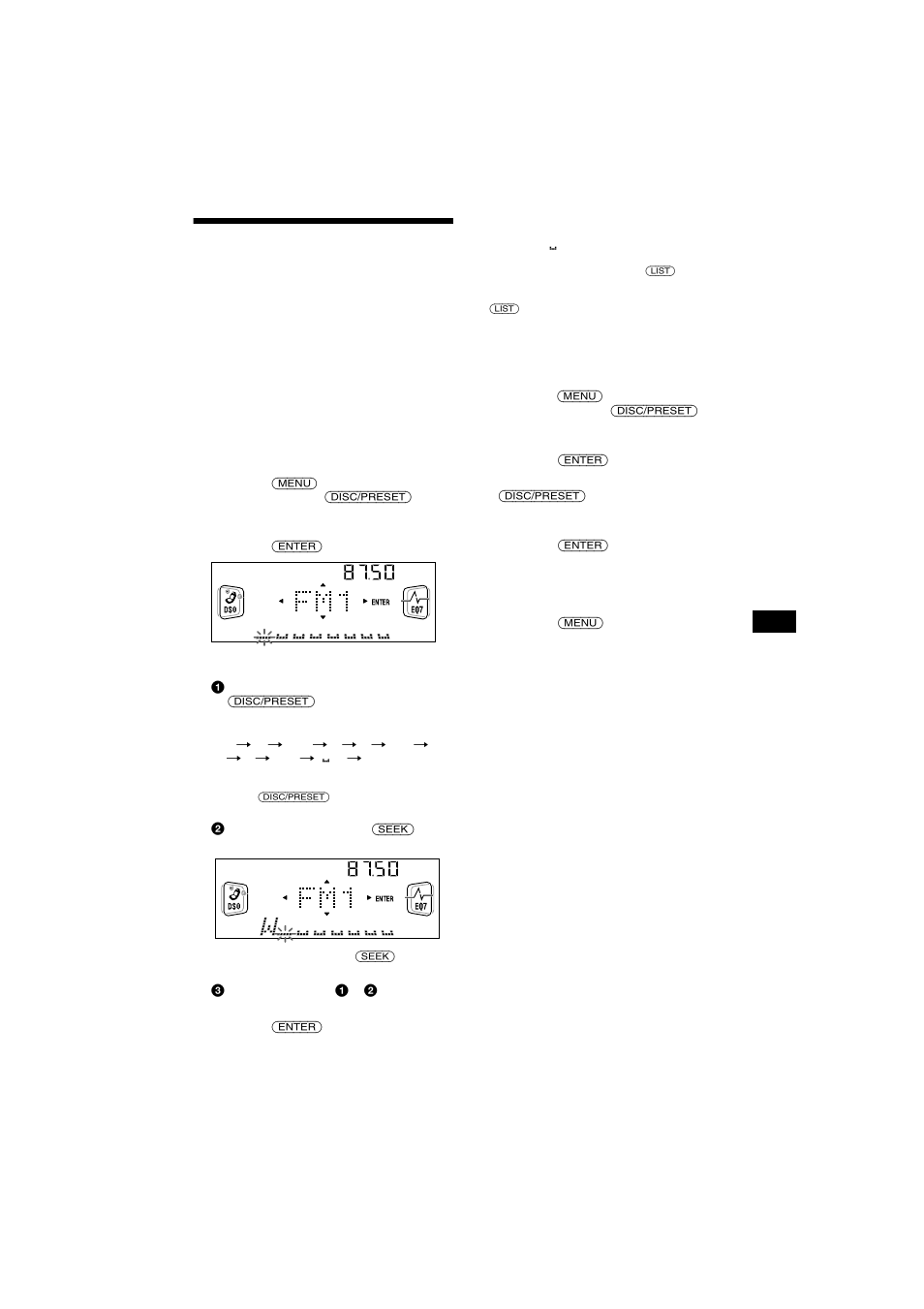 Almacenamiento de nombres de emisoras | Sony CDX-CA750X User Manual | Page 73 / 92