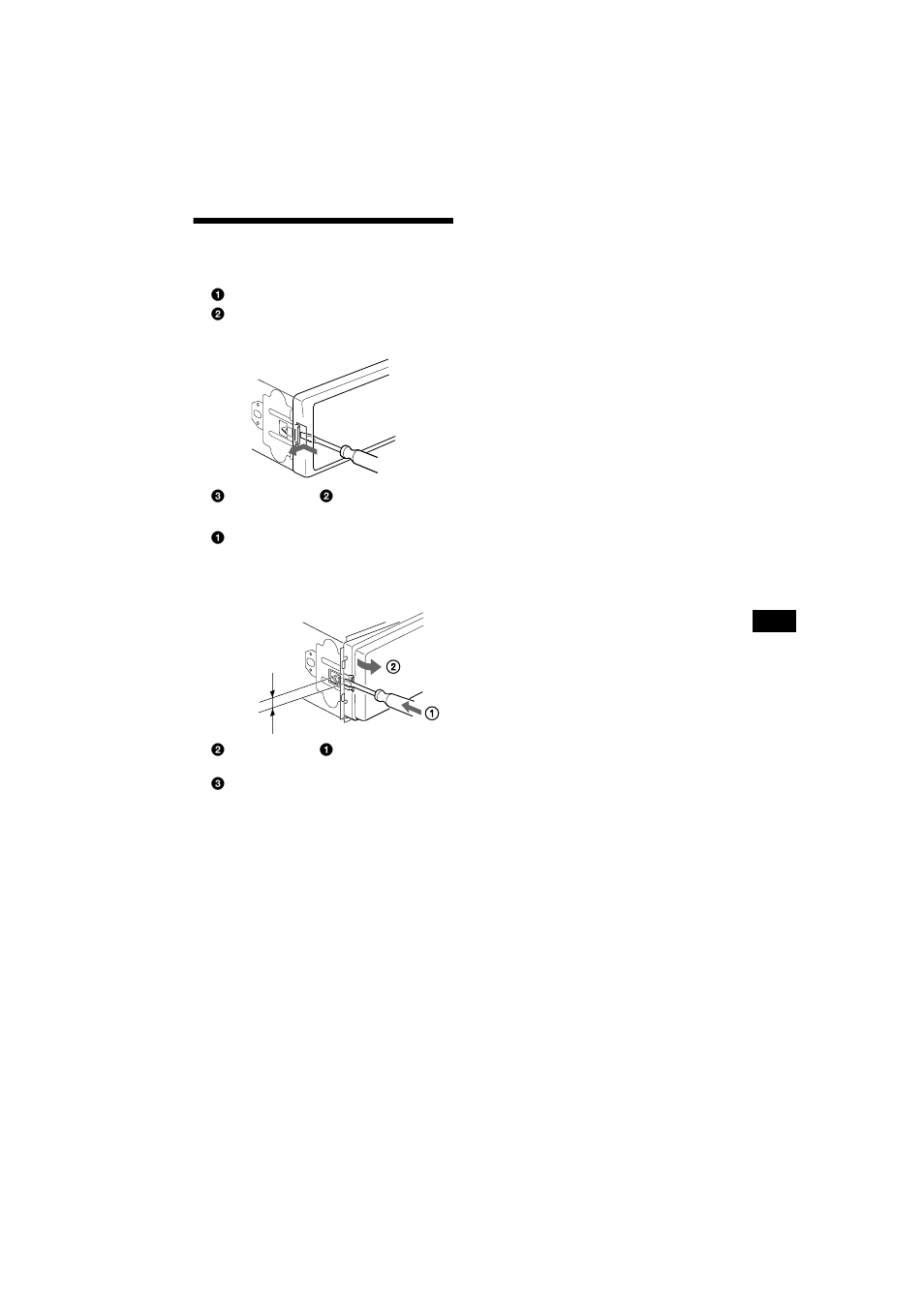 Extracción de la unidad | Sony CDX-CA750X User Manual | Page 85 / 92