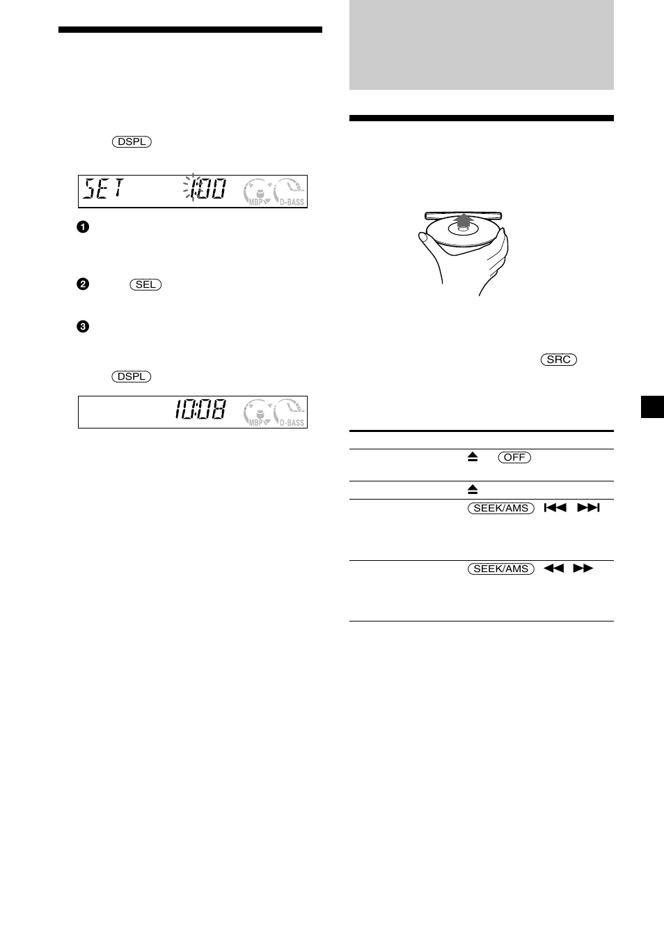 Reproductor de cd, 7ajuste del reloj, Reproducción de discos | Sony CDX-L430X User Manual | Page 23 / 48
