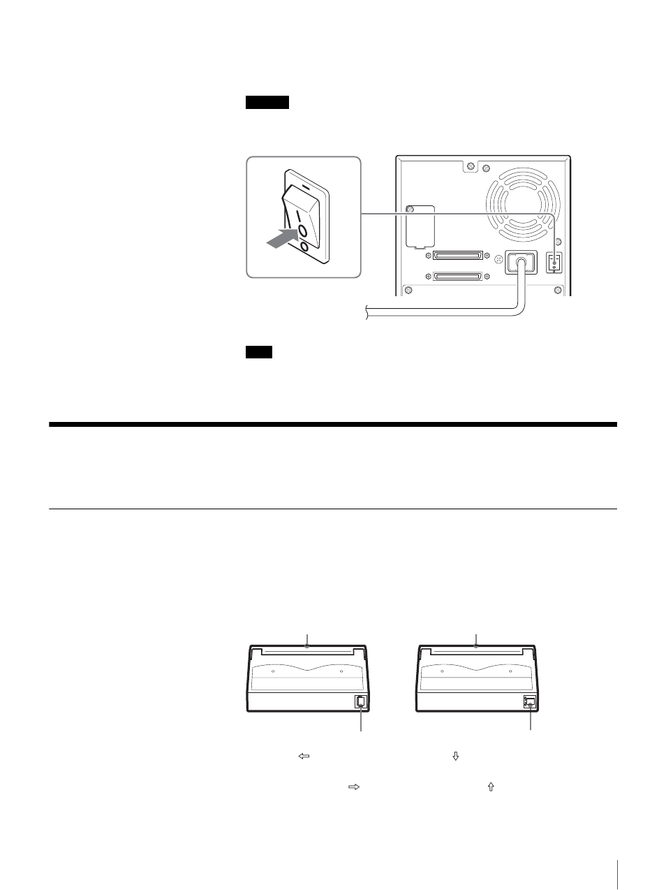 Setting cartridges, Preparing cartridges, Turn off the power | Sony STORSTATION LIB-D81 User Manual | Page 24 / 56