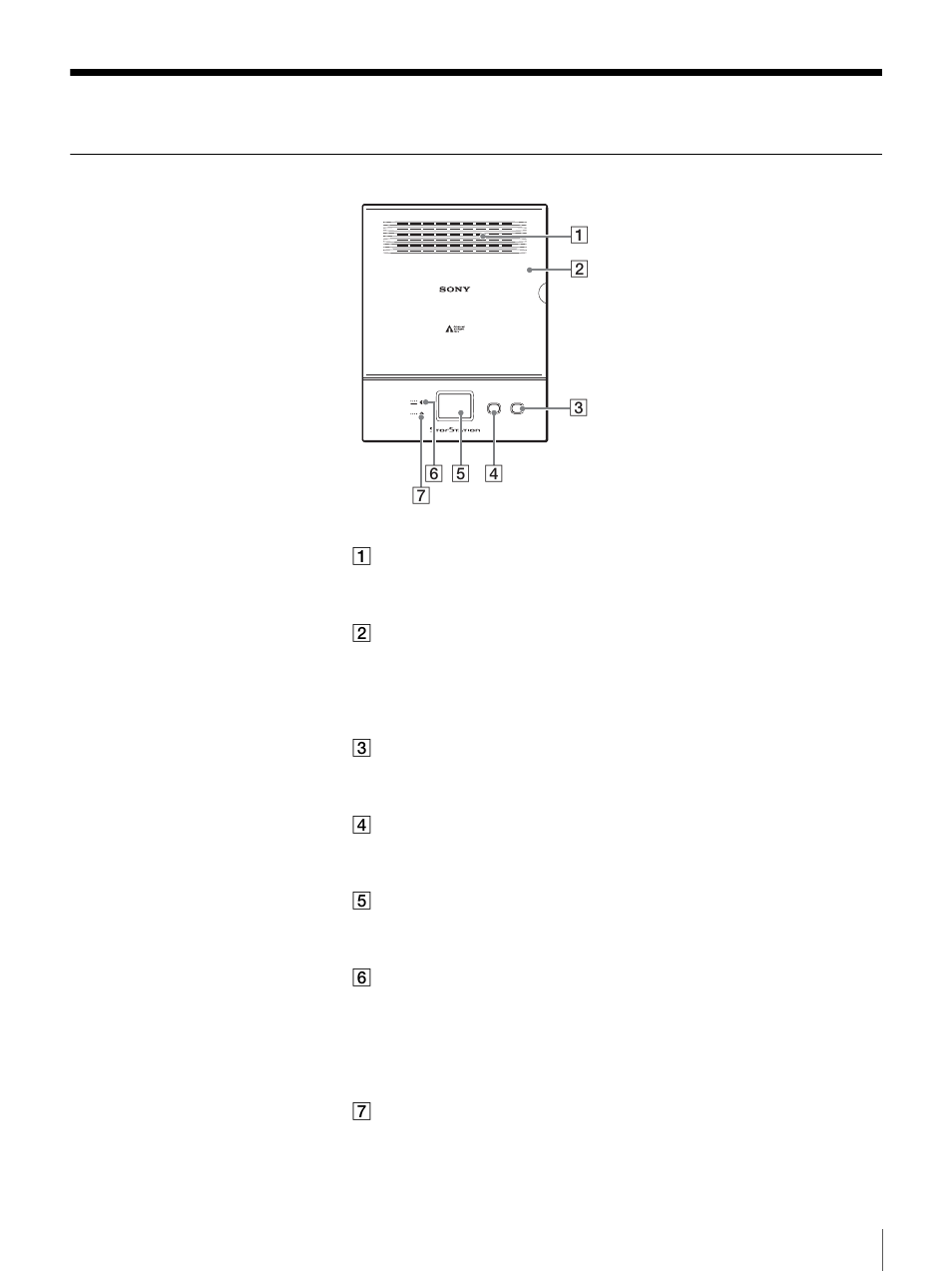 Product features and functions, Front | Sony STORSTATION LIB-D81 User Manual | Page 8 / 56