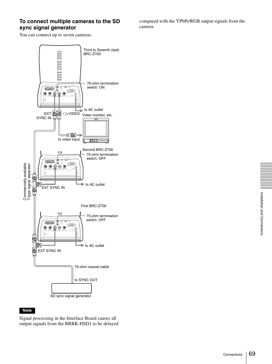 You can connect up to seven cameras | Sony BRC-Z700 User Manual | Page 69 / 91