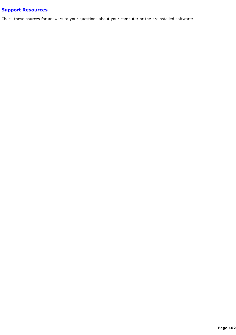 Support resources | Sony MX User Manual | Page 102 / 114