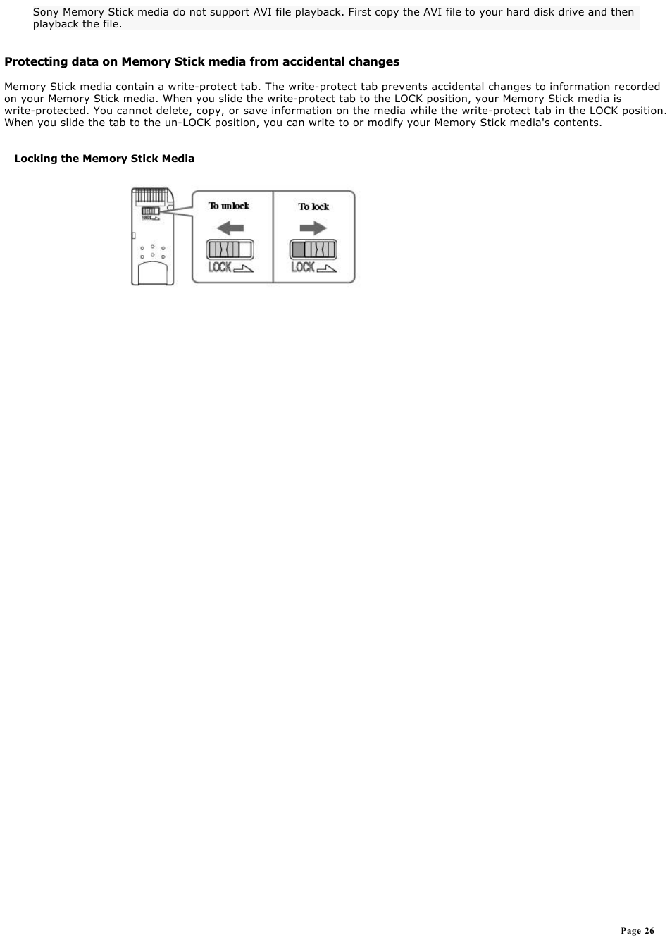 Sony MX User Manual | Page 26 / 114