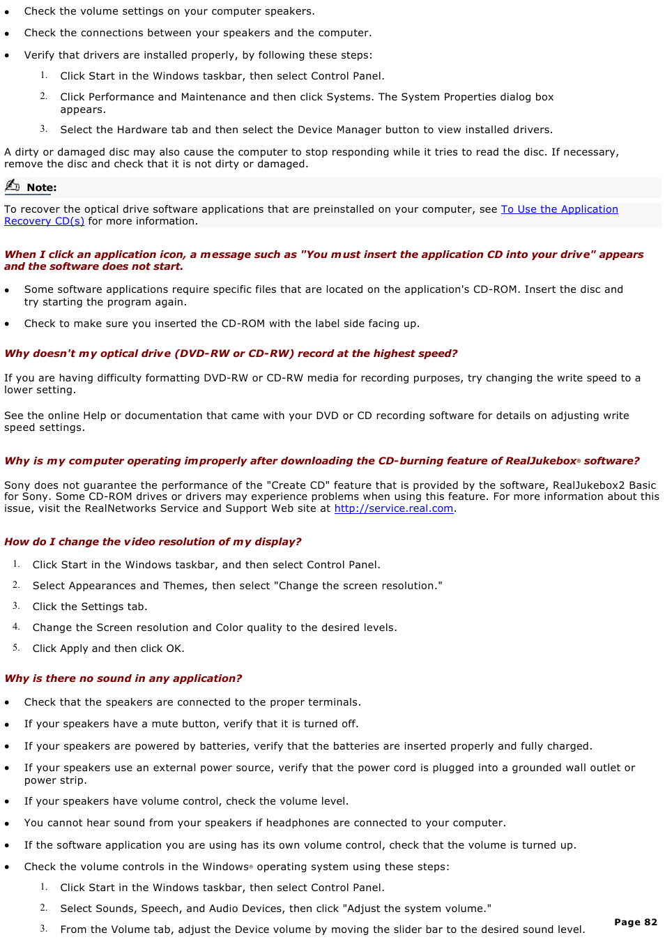 Sony MX User Manual | Page 82 / 114