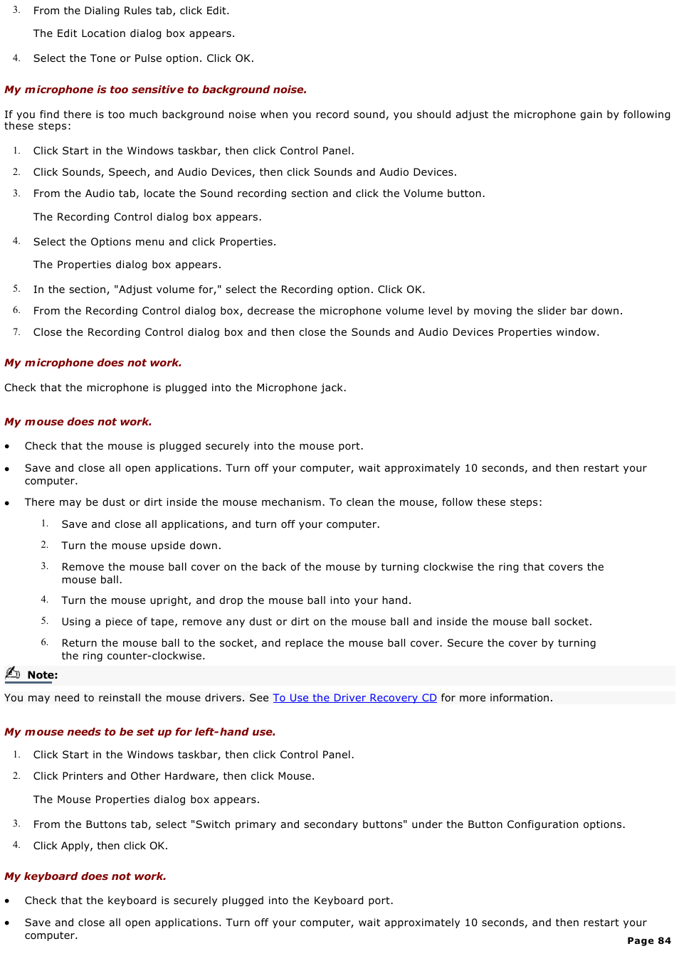 Sony MX User Manual | Page 84 / 114
