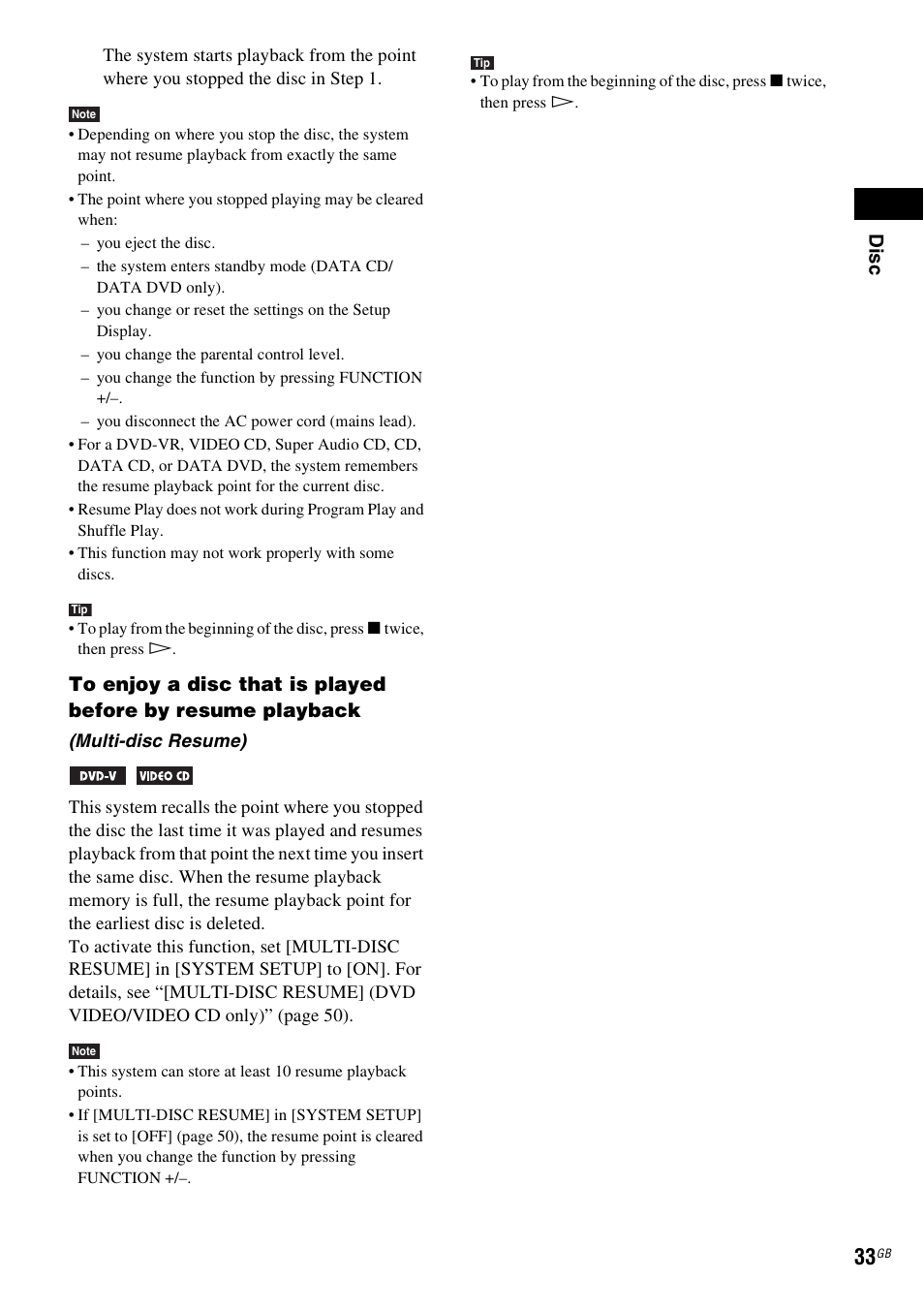Dis c | Sony 3-283-036-11(3) User Manual | Page 33 / 104