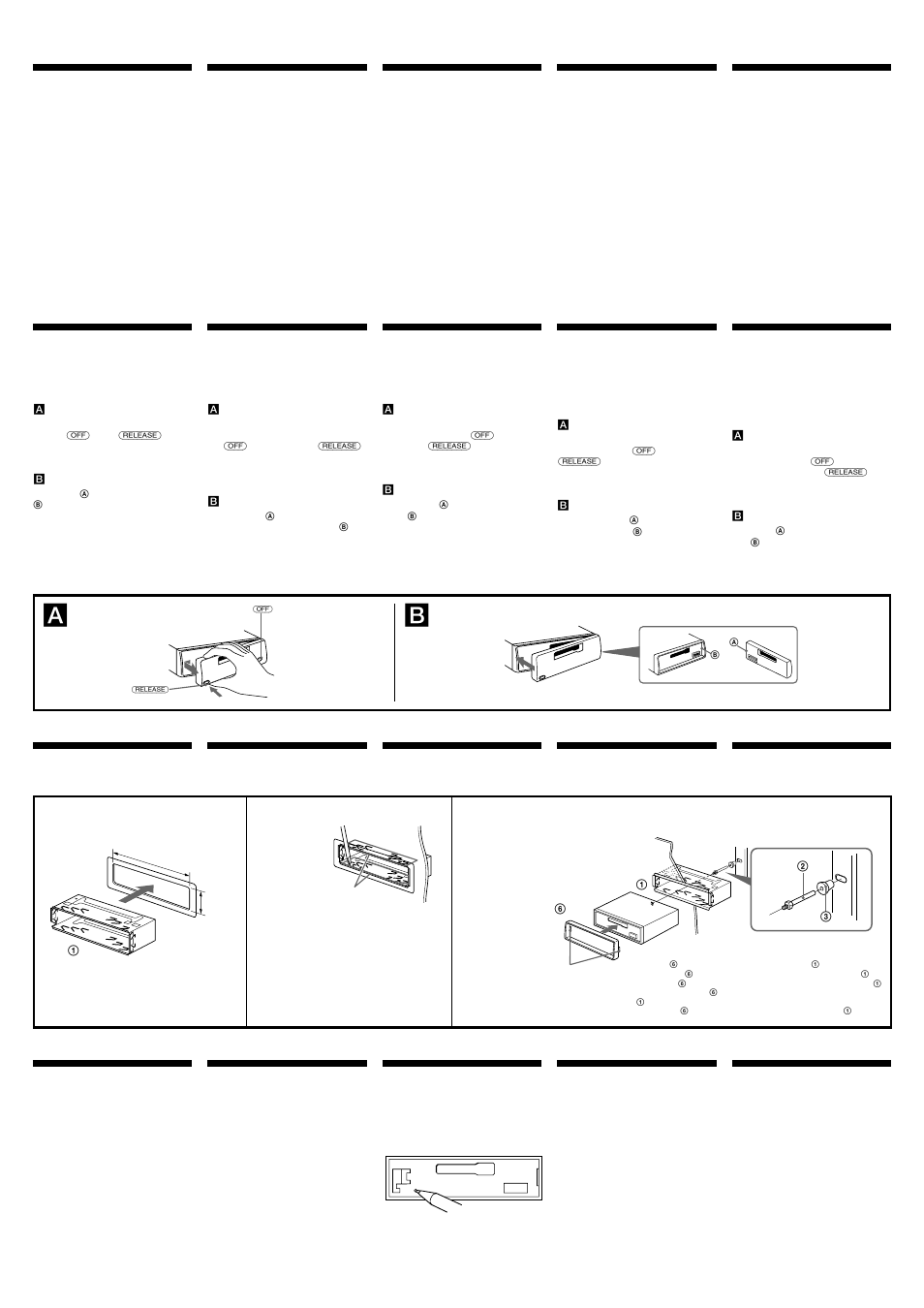 Installazione, Installation, Montage | Sony XR-L240 User Manual | Page 2 / 4