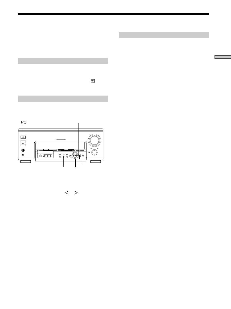 Performing initial setup operations, Before turning on the receiver, Multi channel decoding | Audio split digital / analog, Mode | Sony STR-DA777ES User Manual | Page 17 / 64