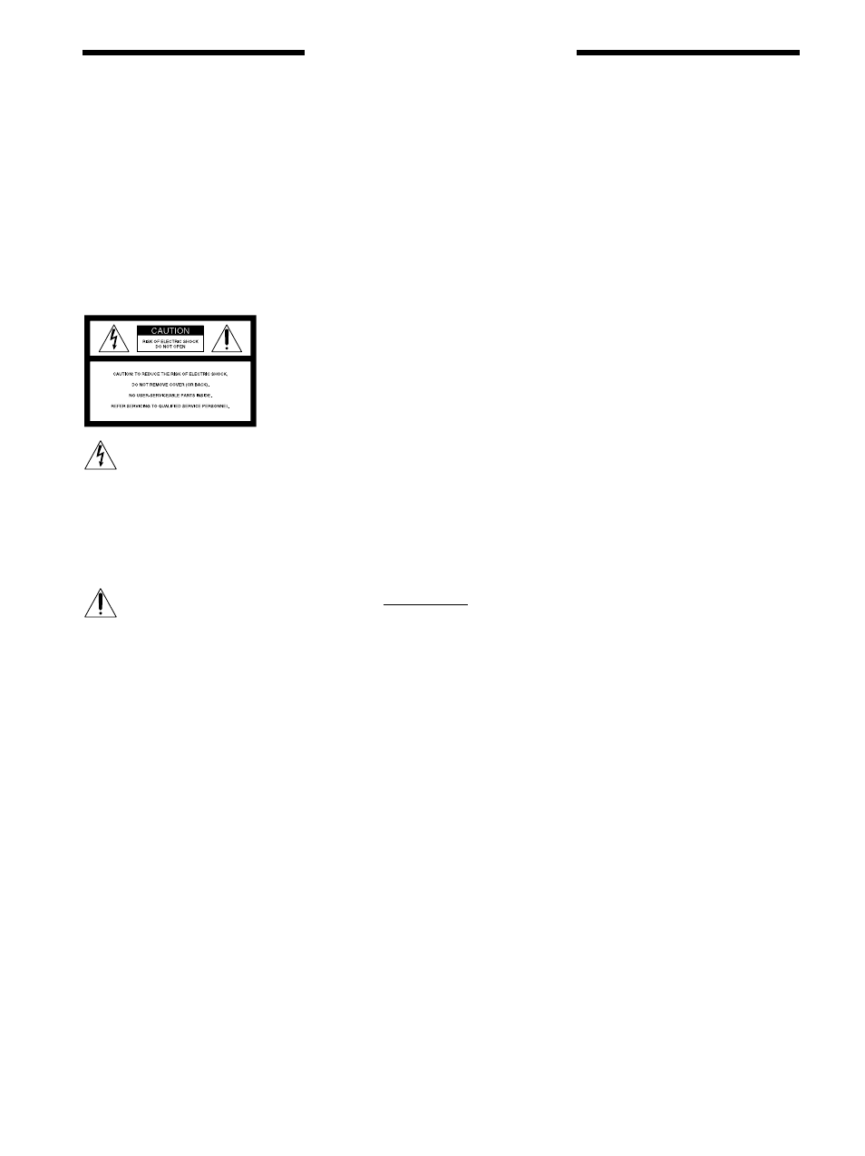 Warning, Precautions | Sony STR-DA777ES User Manual | Page 2 / 64