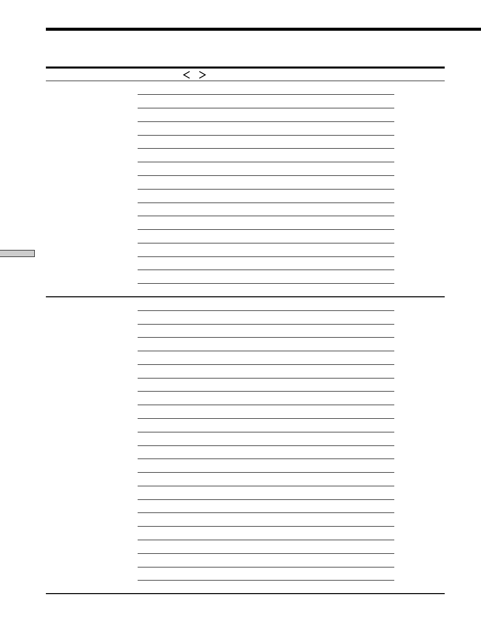 Menu function table | Sony STR-DA777ES User Manual | Page 36 / 64