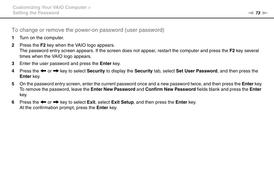 Sony VAIO VPCM1 User Manual | Page 73 / 133