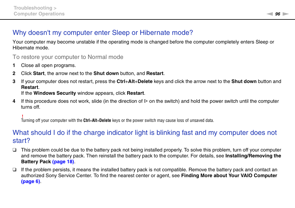 Sony VAIO VPCM1 User Manual | Page 96 / 133