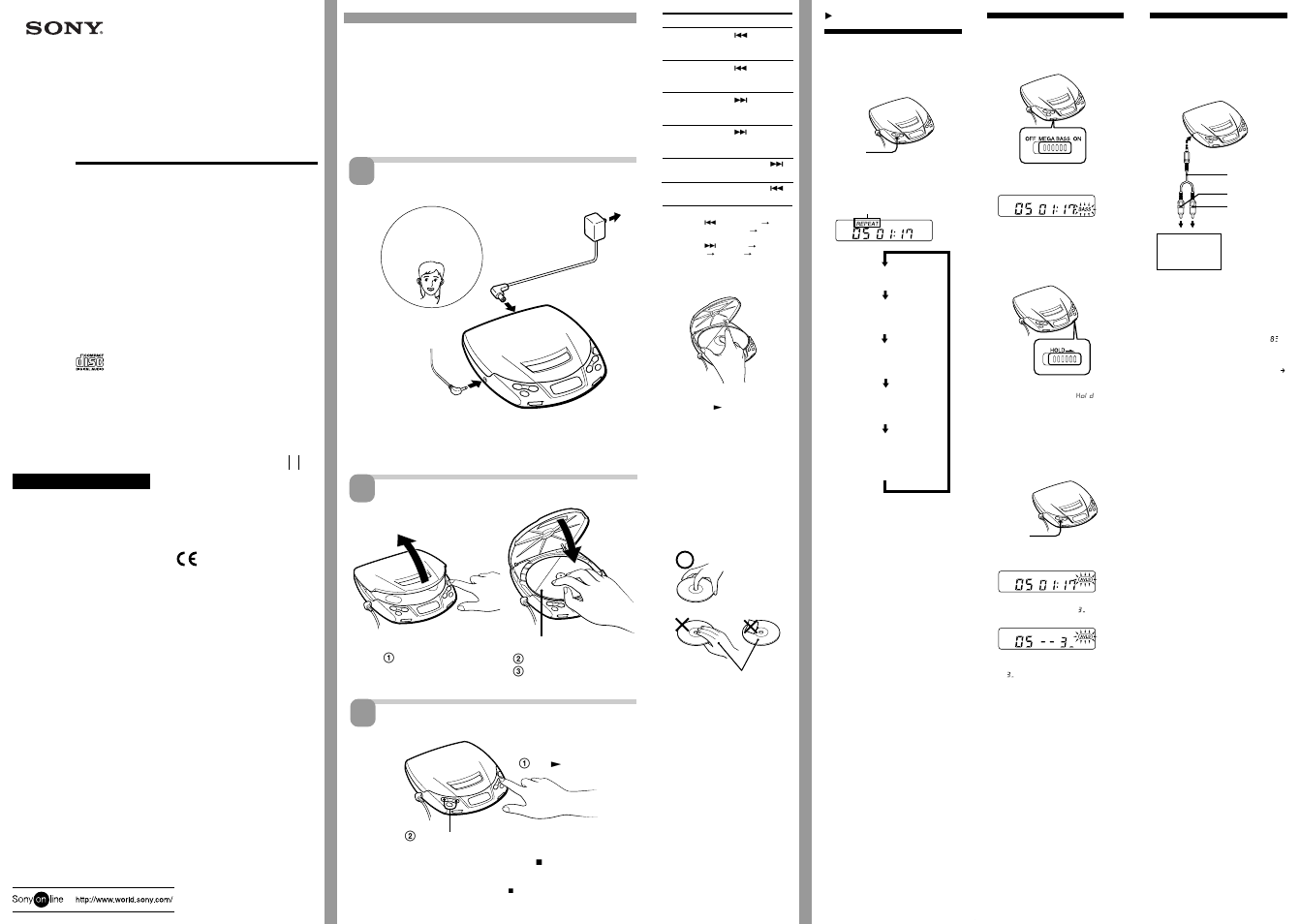 Sony D-C20 User Manual | 2 pages