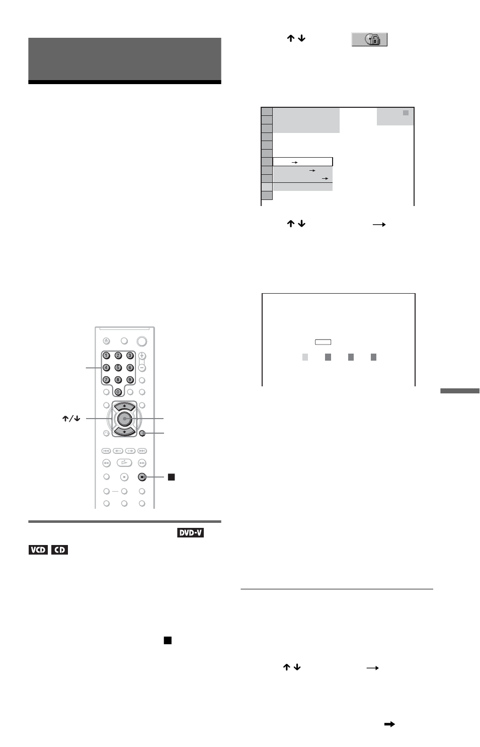 L0 - using various additional functions, Using various additional functions, Locking discs (custom parental | Locking discs, Custom parental control | Sony DVP-NS30 User Manual | Page 51 / 72