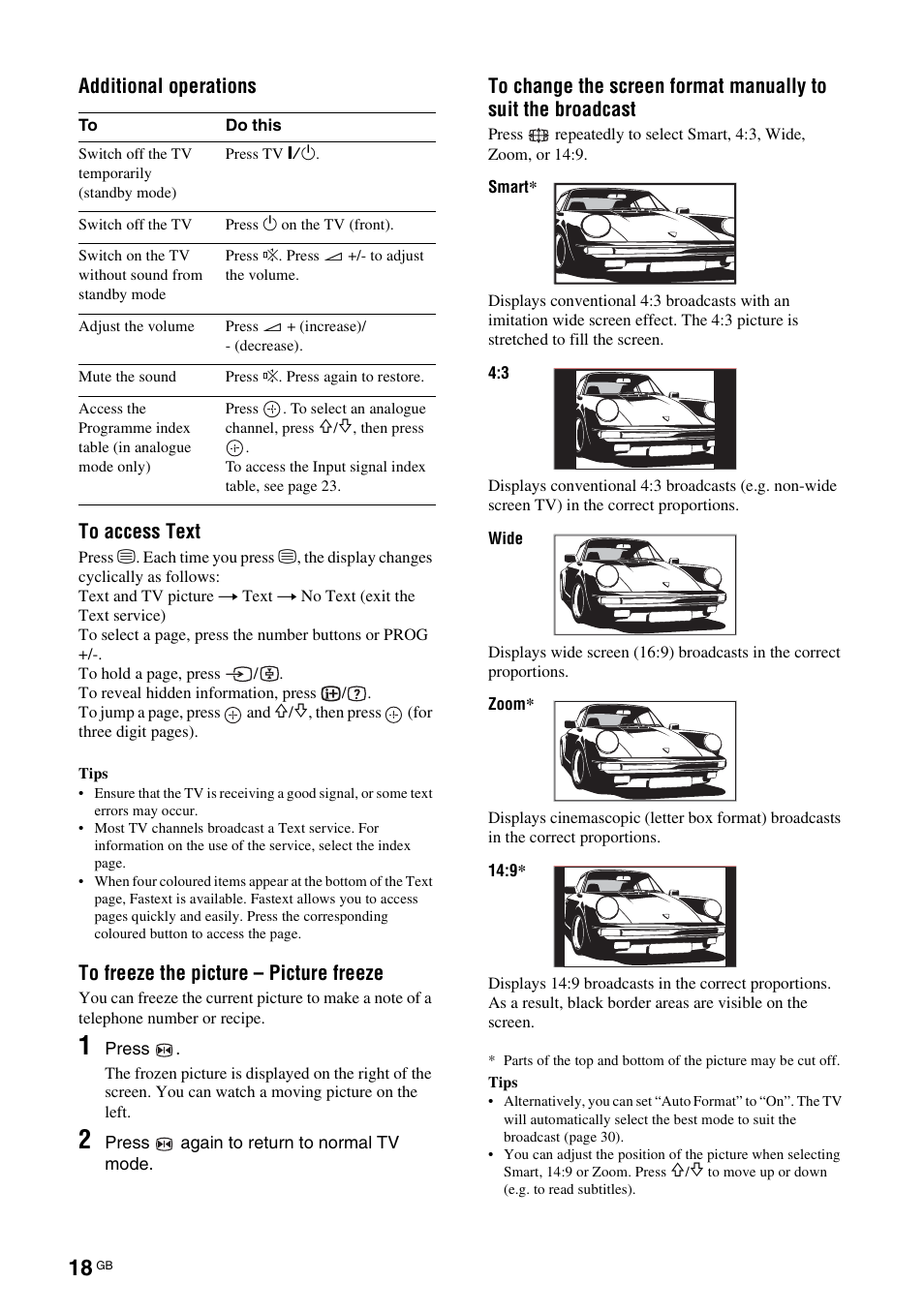 Sony KDS-70R2000 User Manual | Page 18 / 236