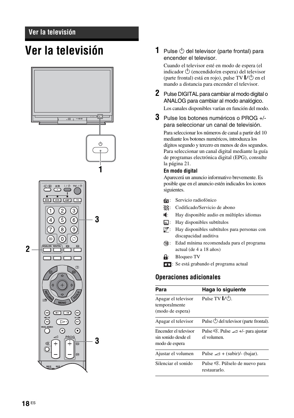 Ver la televisión | Sony KDS-70R2000 User Manual | Page 190 / 236