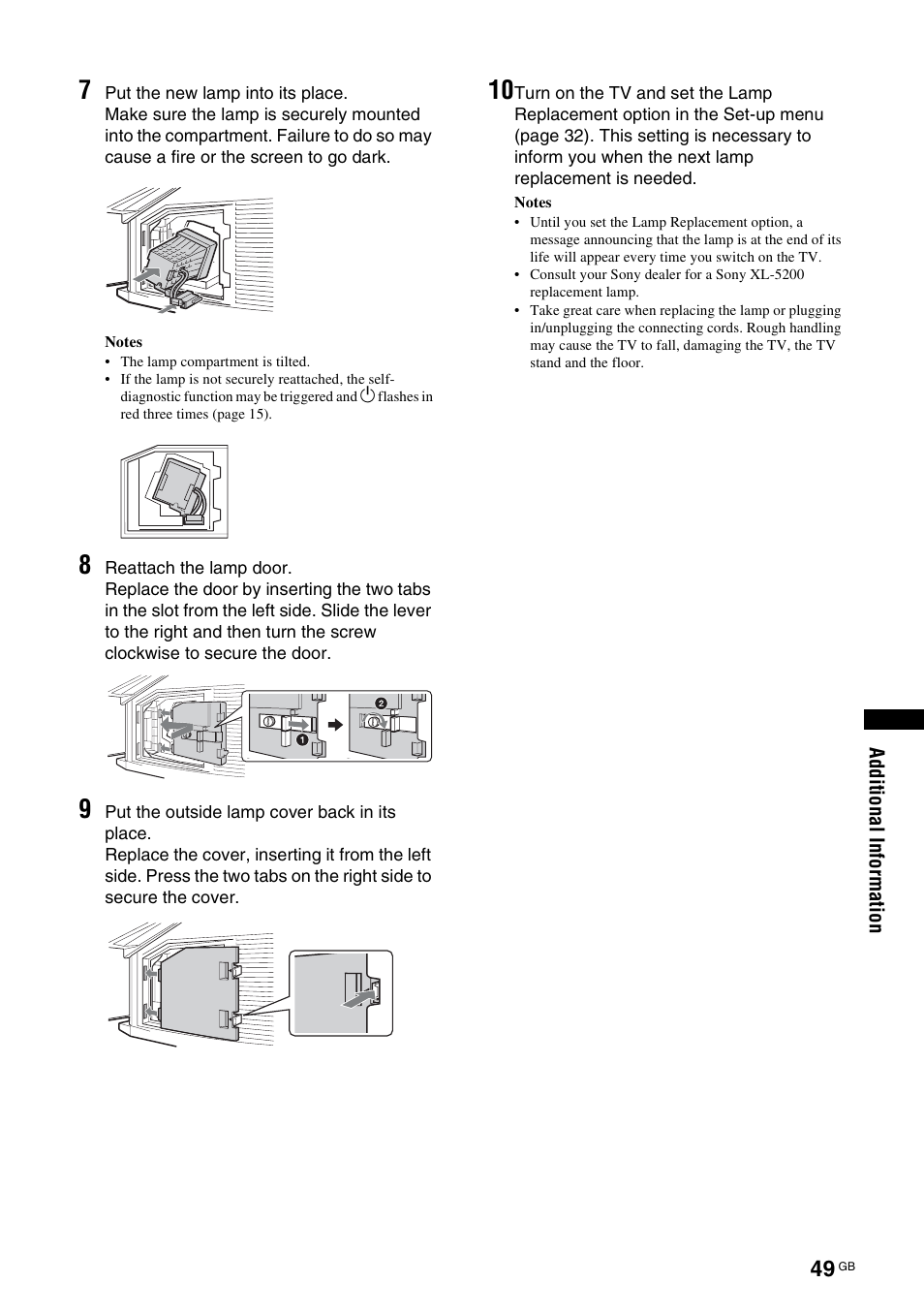 Sony KDS-70R2000 User Manual | Page 49 / 236