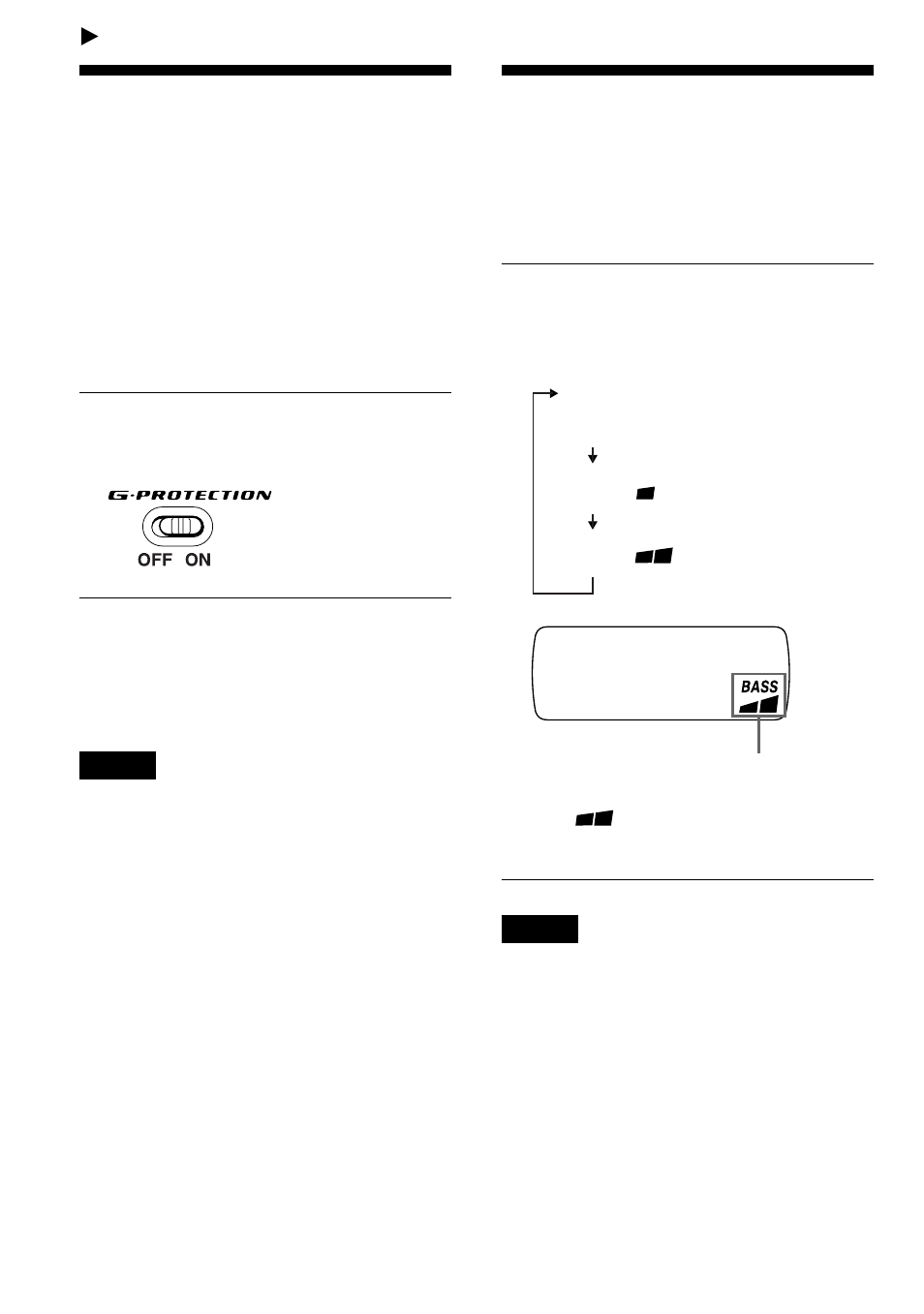 いろいろな機能を使う, G-protection機能, 低音を強調する （sound機能 | G-protection, Sound | Sony D-FJ65 User Manual | Page 22 / 40