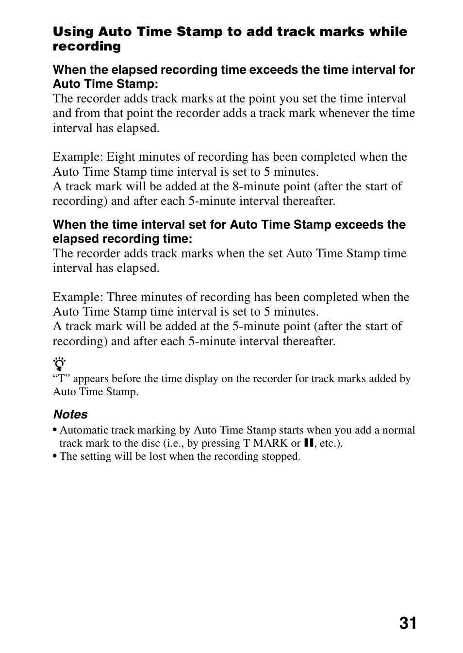 Sony MD Walkman MZ-G755 User Manual | Page 31 / 76