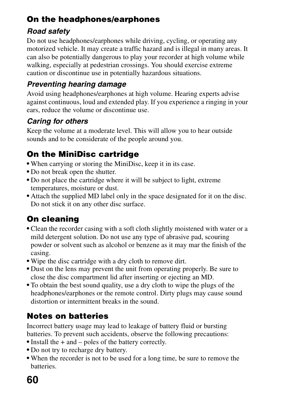 Sony MD Walkman MZ-G755 User Manual | Page 60 / 76