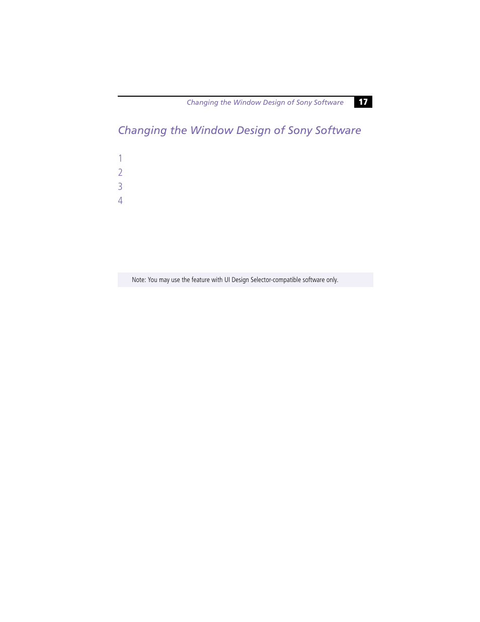 Changing the window design of sony software | Sony VAIO PCV-L630 User Manual | Page 21 / 48