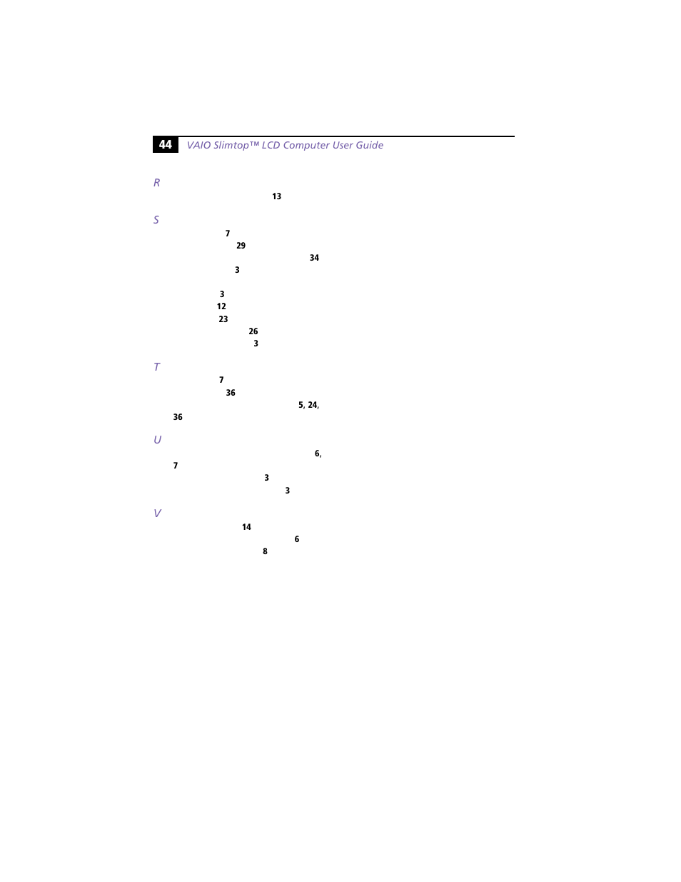 Sony VAIO PCV-L630 User Manual | Page 48 / 48