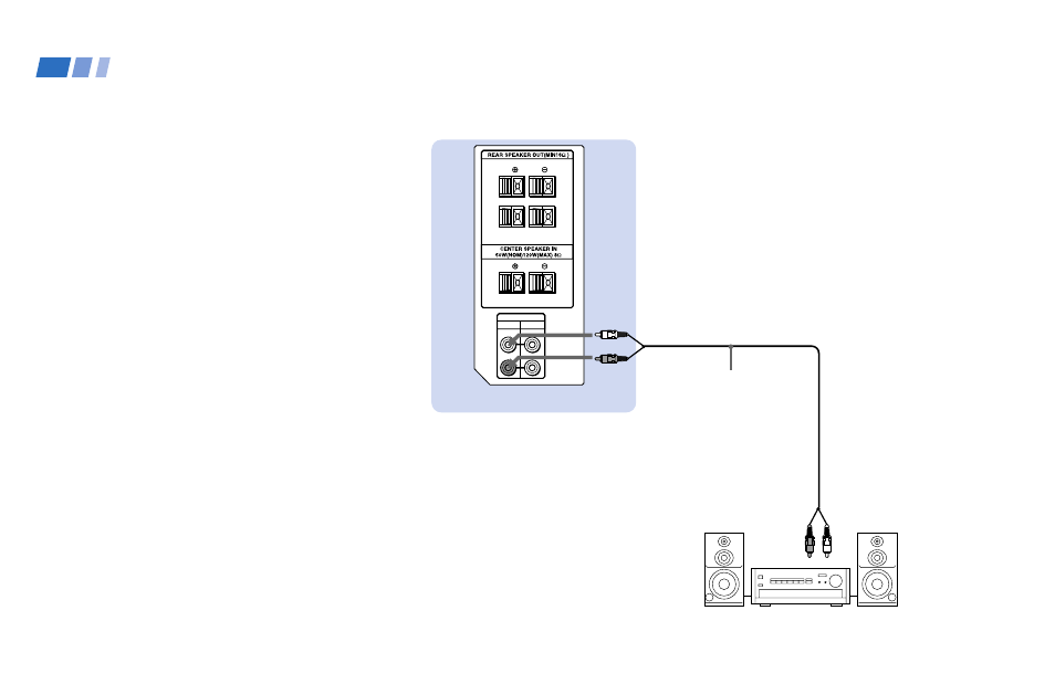 Connecting an audio system | Sony KWP 65HD1 User Manual | Page 22 / 86