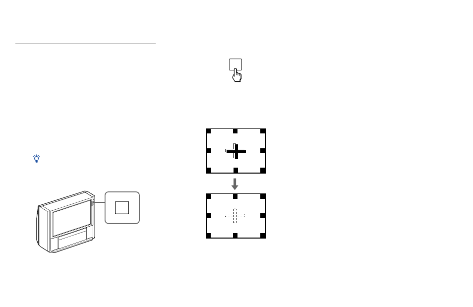 Adjusting the convergence automatically, Auto focus) | Sony KWP 65HD1 User Manual | Page 31 / 86