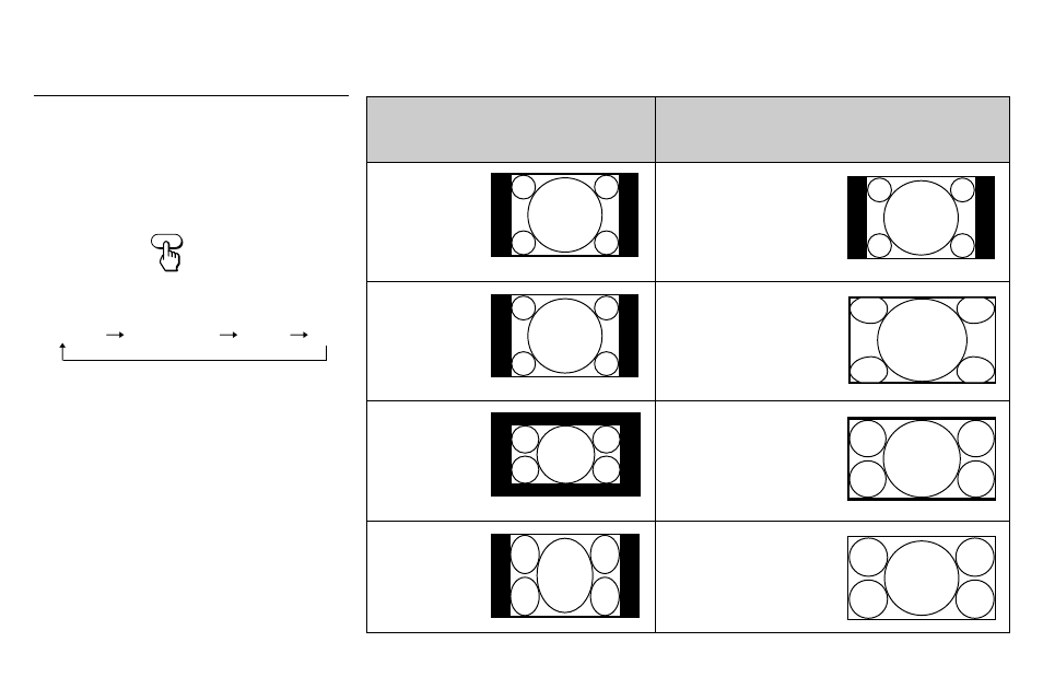 Using the wide screen mode | Sony KWP 65HD1 User Manual | Page 43 / 86