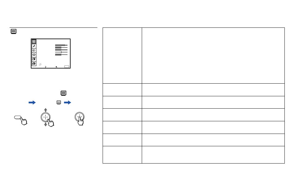 Using the video menu | Sony KWP 65HD1 User Manual | Page 51 / 86