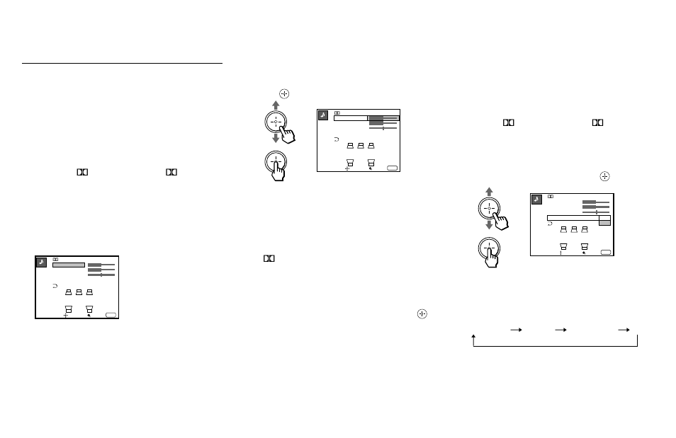 Adjusting the speaker volume for, Customized surround mode, Adjusting the speaker volume using the test tone | Adjusting the speaker volume | Sony KWP 65HD1 User Manual | Page 55 / 86