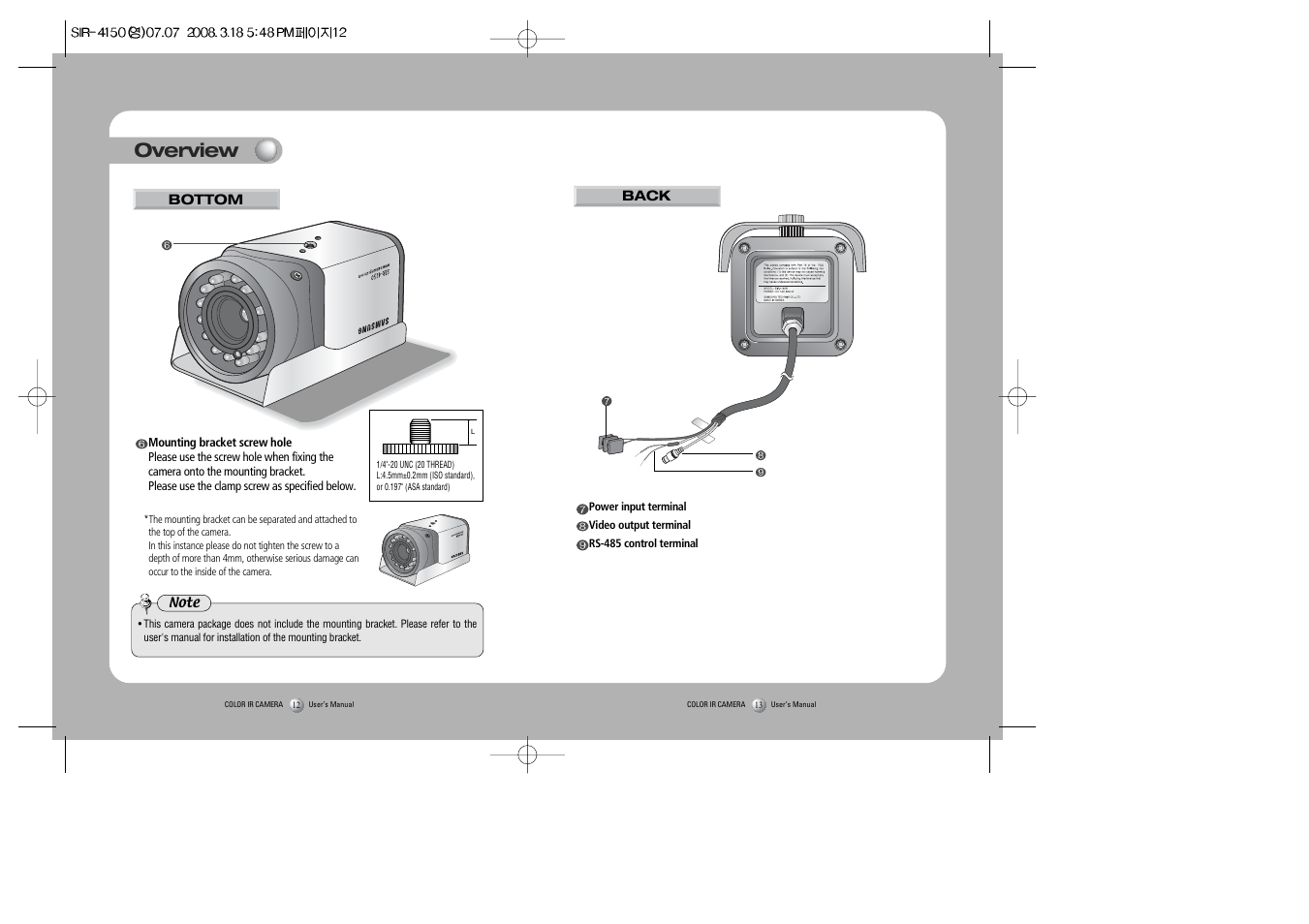 Overview | Sony SIR-4150 User Manual | Page 7 / 20