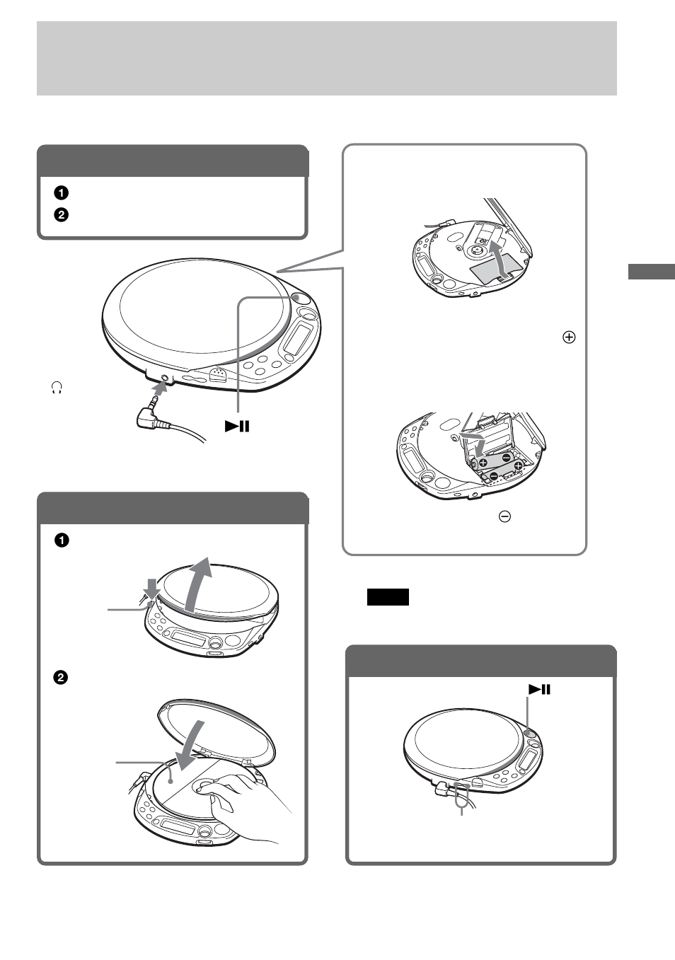 Playing an audio cd or atrac3plus/atrac3/mp3 files, Prepare your cd player, Insert a cd | Play a cd | Sony D-NF610 User Manual | Page 11 / 40