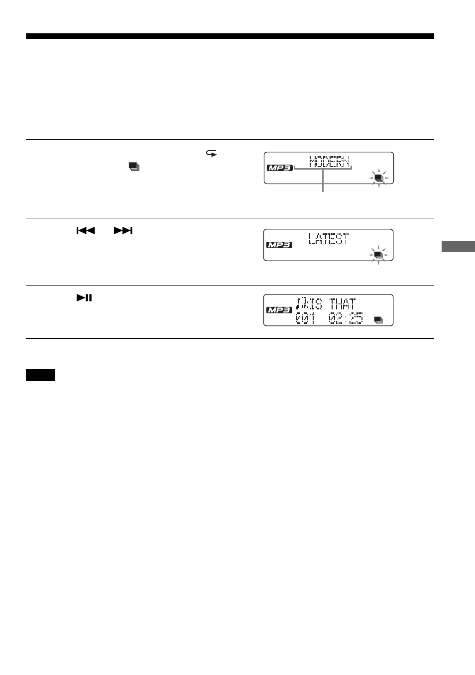 Playing your favorite play lists | Sony D-NF610 User Manual | Page 19 / 40