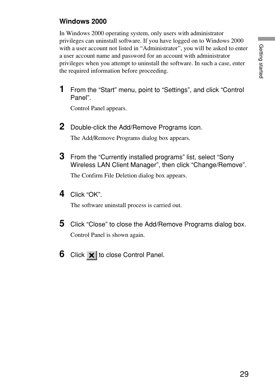 Sony PCWA-C150S User Manual | Page 29 / 60