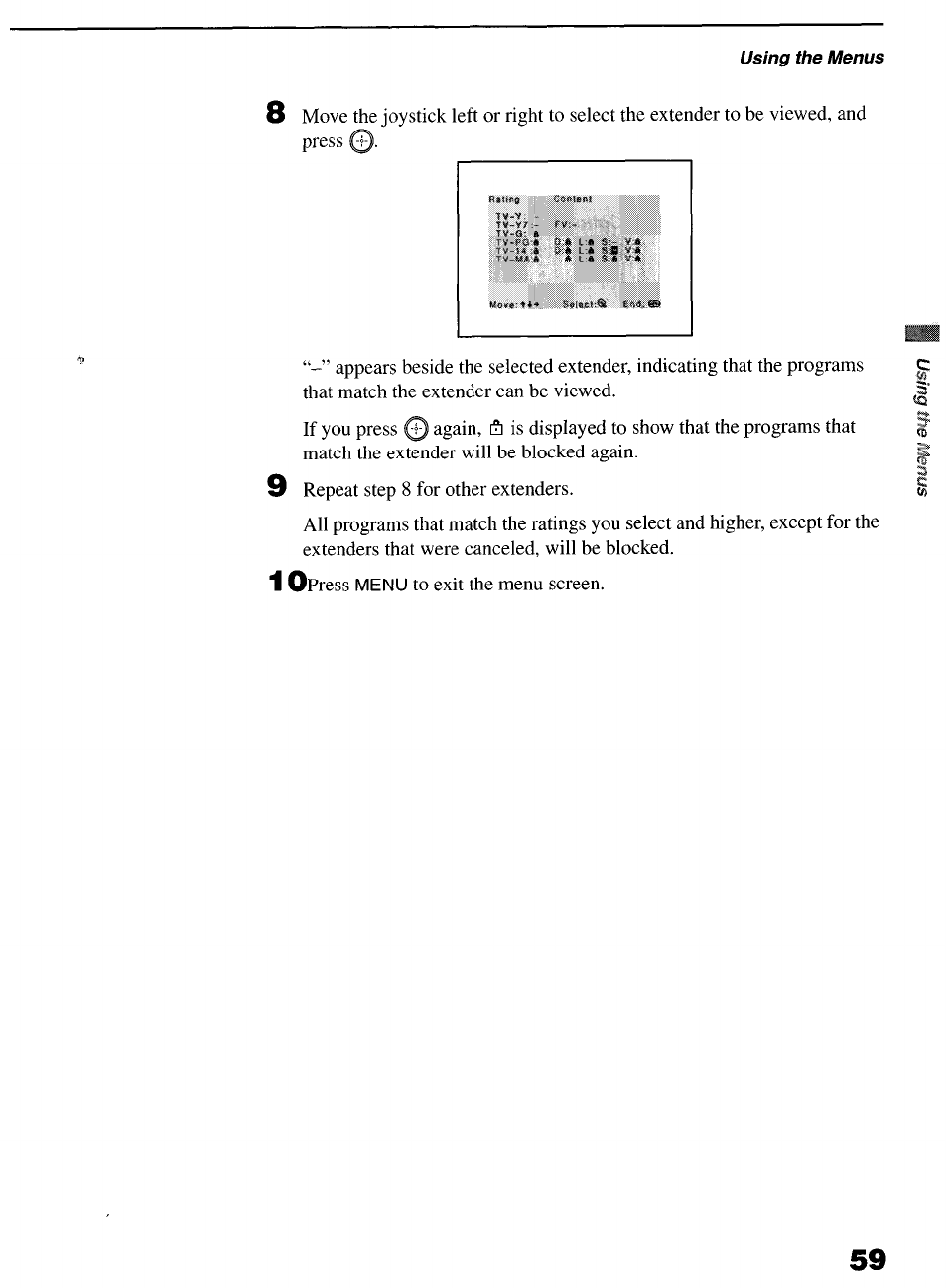 I opress | Sony KP-6lHS20 User Manual | Page 59 / 82