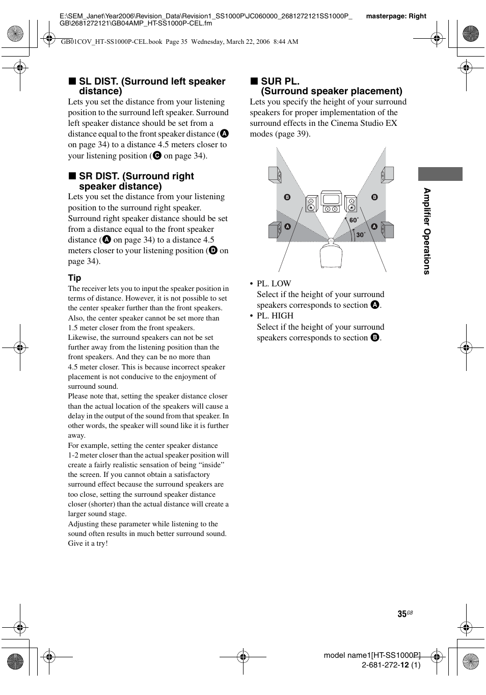 Sony HTSS1000P. User Manual | Page 35 / 56