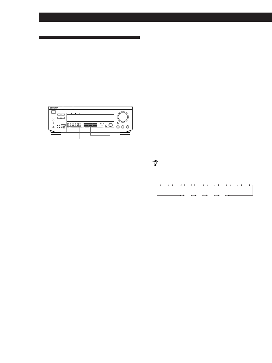 Presetting radio stations 12, Presetting radio stations, Receiver operations | Tuning preset stations (preset tuning) | Sony STR-SE581 User Manual | Page 12 / 24