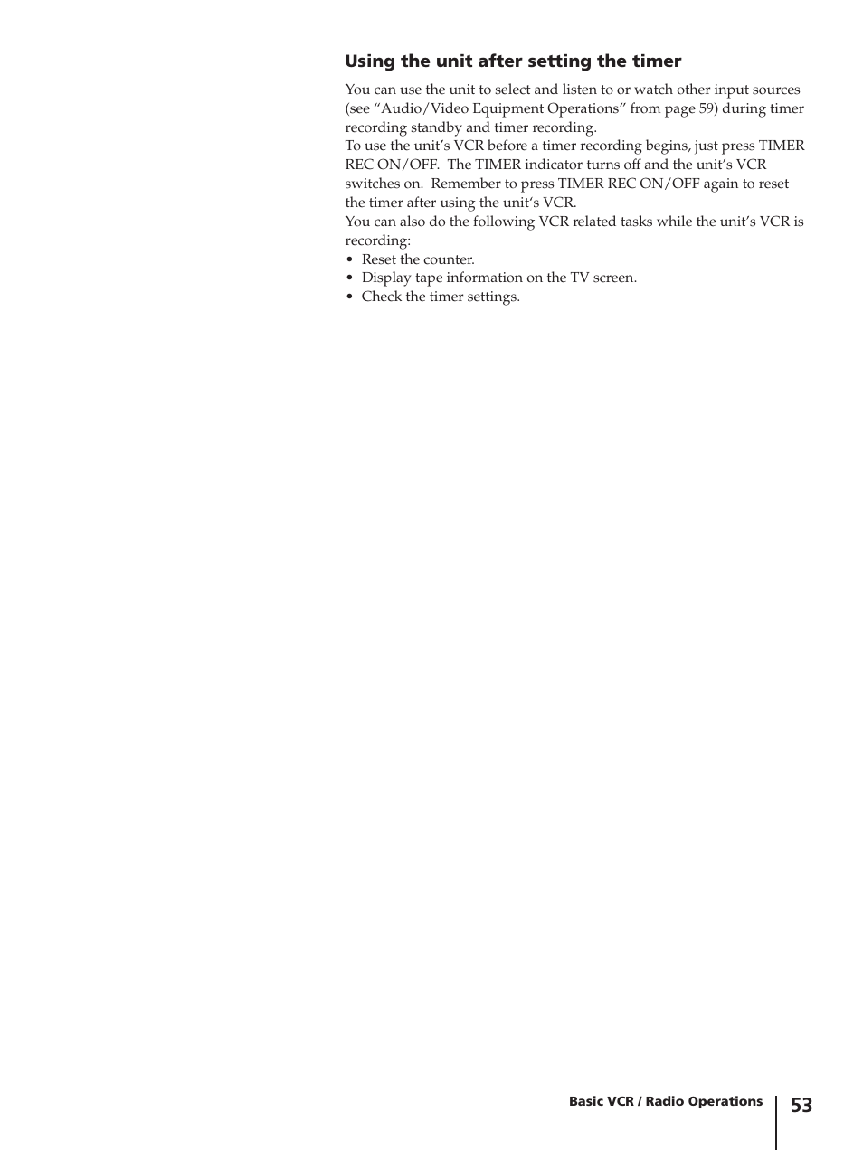 Sony SLV-AV100C User Manual | Page 53 / 104