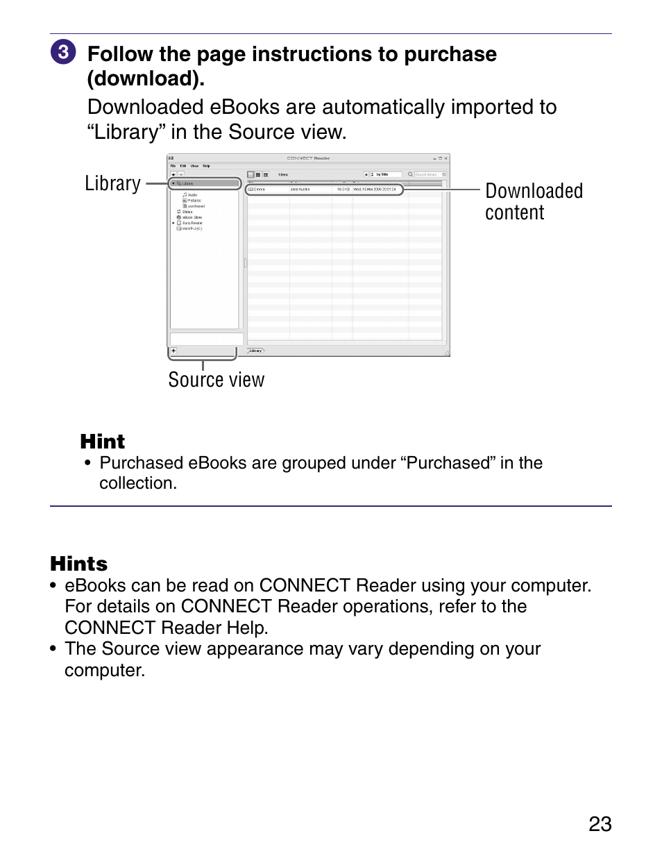 Sony Q READER PRS-500 User Manual | Page 23 / 82