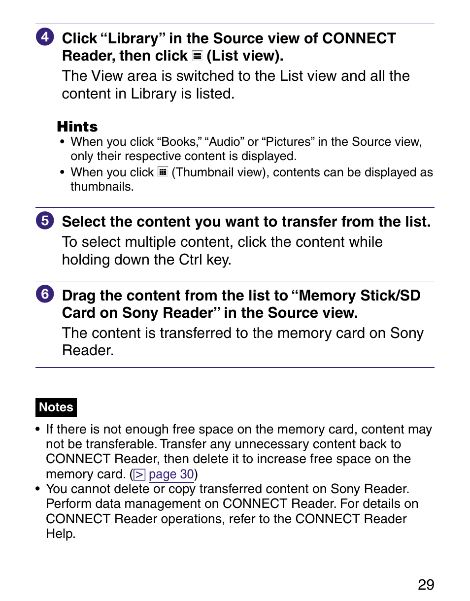 Sony Q READER PRS-500 User Manual | Page 29 / 82