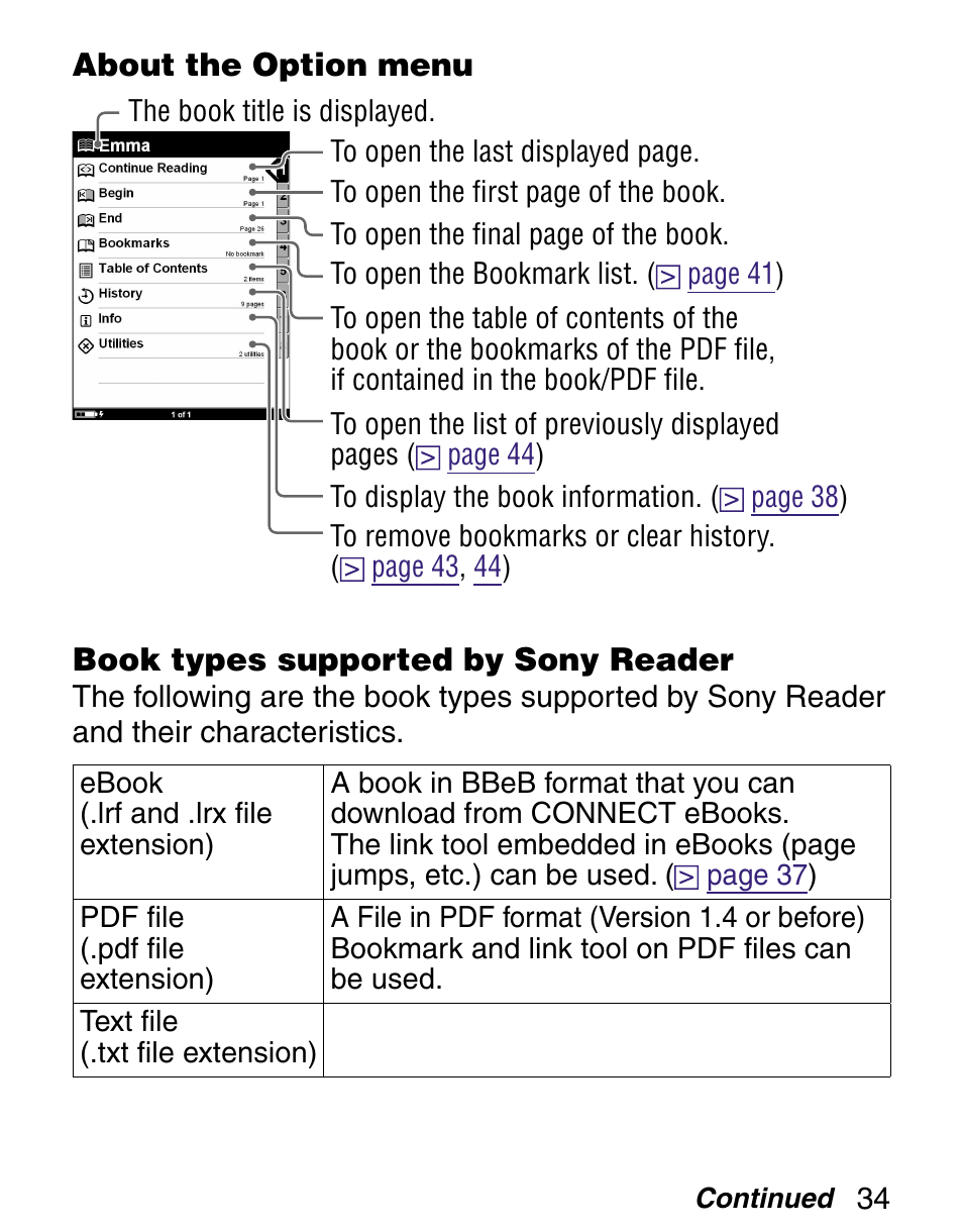 Sony Q READER PRS-500 User Manual | Page 34 / 82