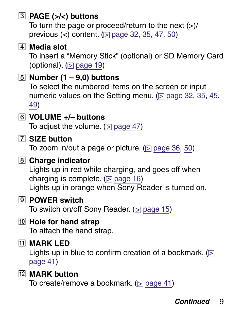 Sony Q READER PRS-500 User Manual | Page 9 / 82