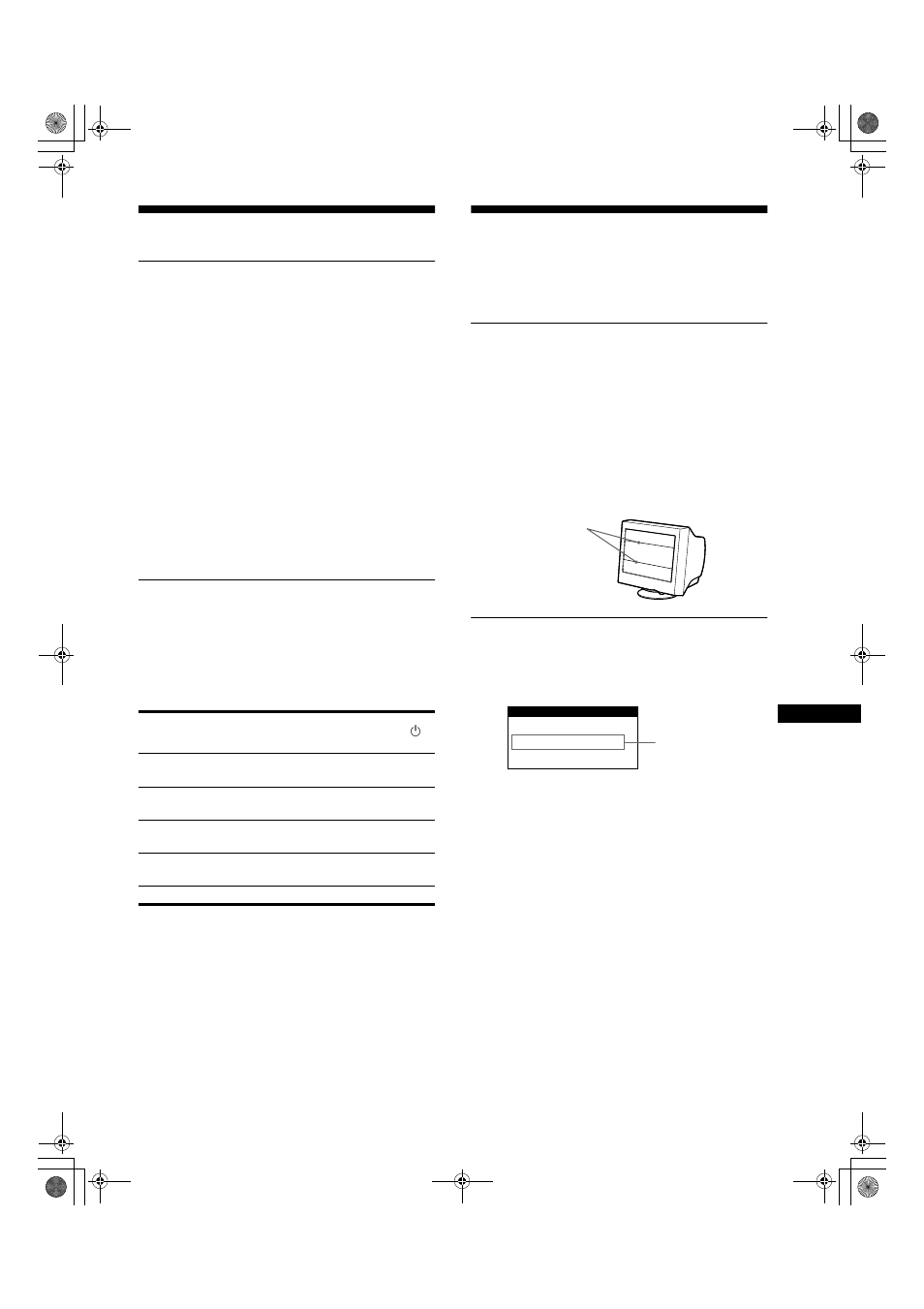 Caratteristiche, Modo preimpostato e modo utente, Funzione di risparmio energetico | Guida alla soluzione dei problemi, Messaggi a schermo | Sony CPD-E200E User Manual | Page 69 / 116