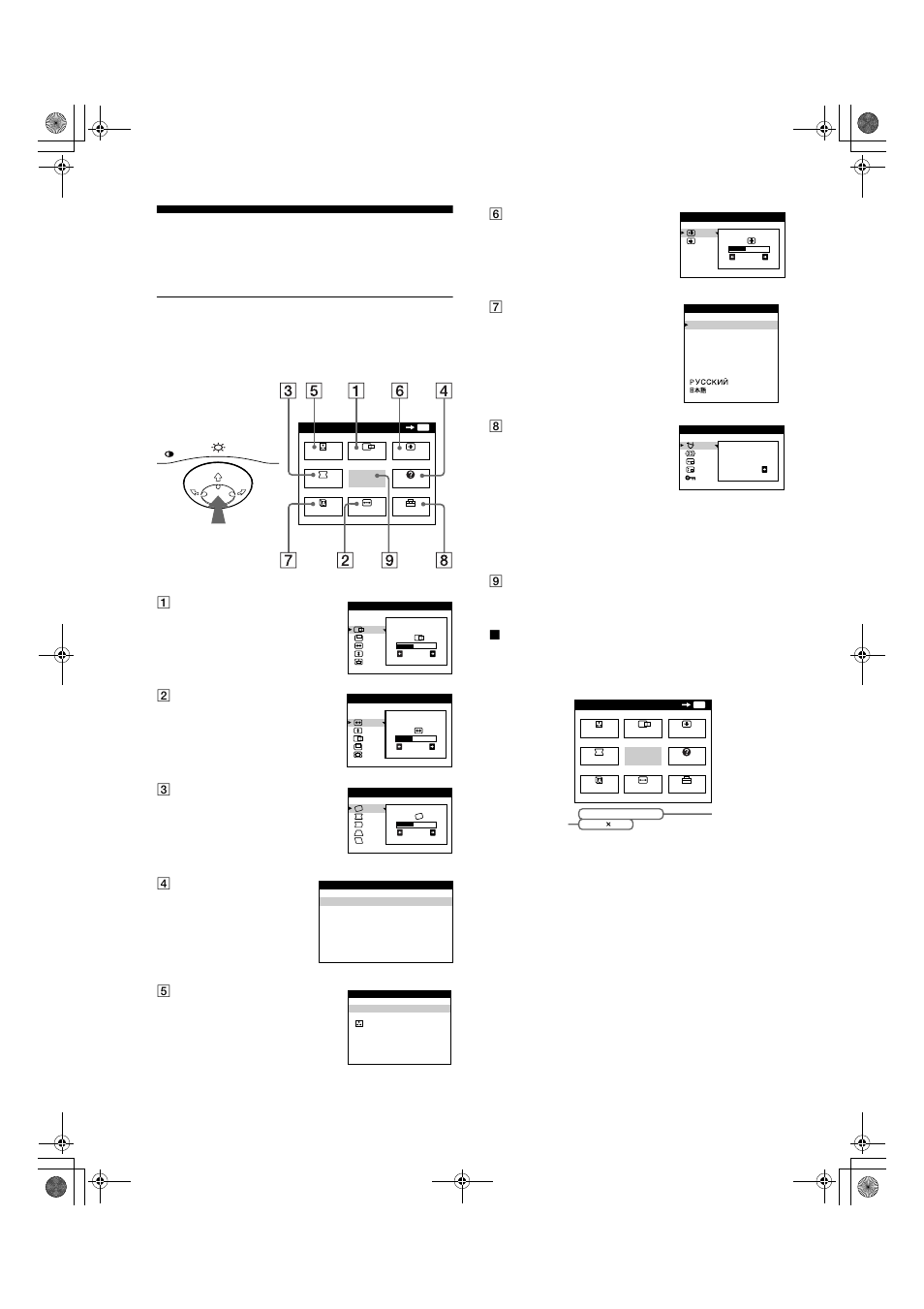 Customizing your monitor, Navigating the menu | Sony CPD-E200E User Manual | Page 8 / 116