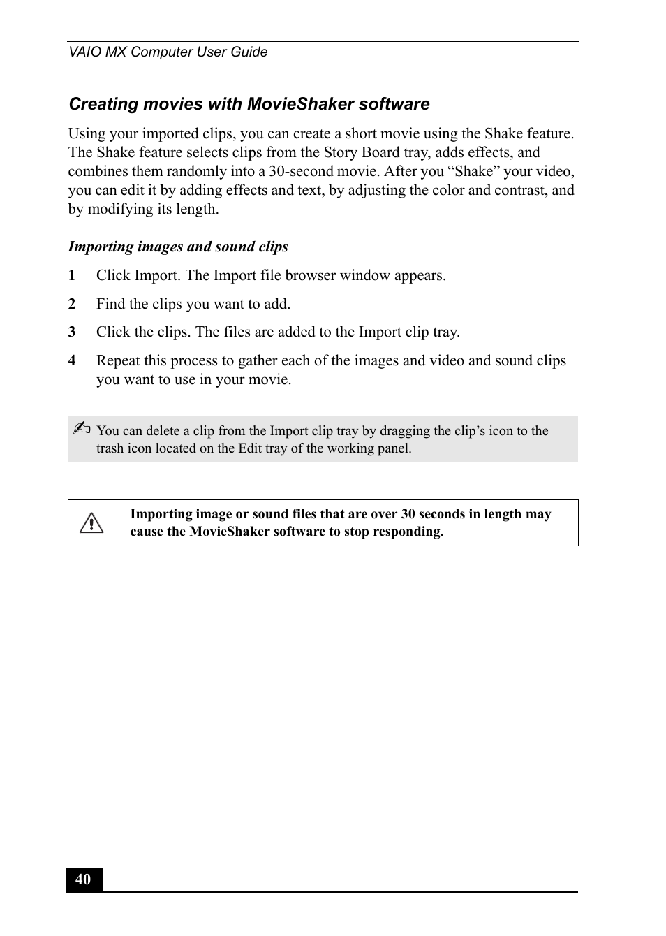 Sony PCV-MXS20 User Manual | Page 40 / 100